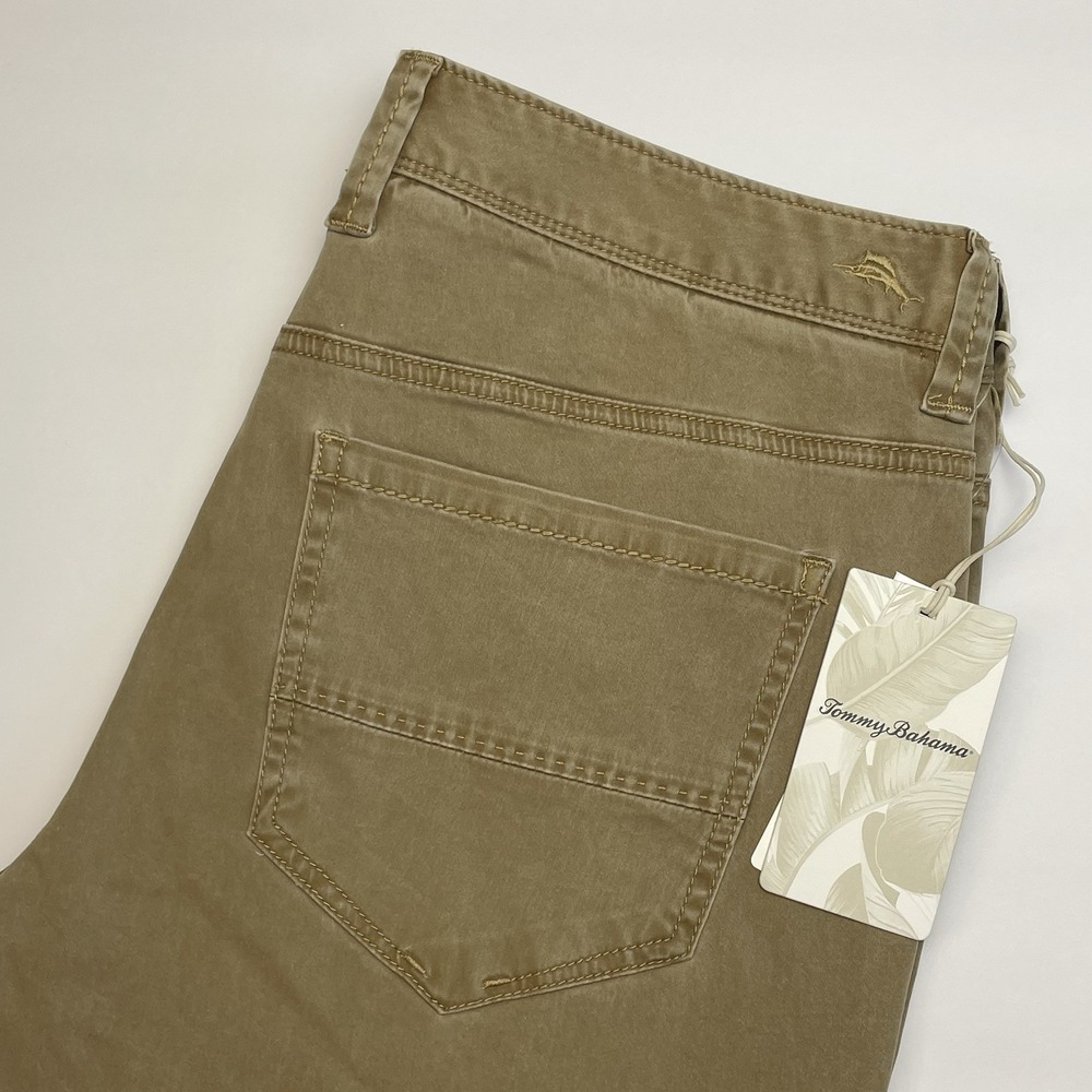 NEW Tommy Bahama Boracay 5 Pocket Pants Mens 35x32 British Bourbon Brown Stretch